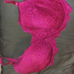 Hot pink bra